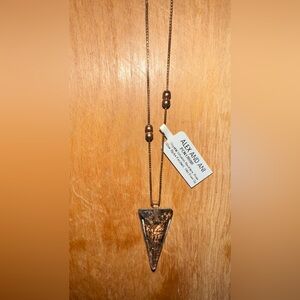 NEW Alex and Ani Crystal Infusion Necklace with Rose Gold Spike Pendant